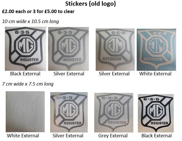 MG Logo Badge Car Vinyl Decals Stickers Window MG3 MG6 MGB TF ZR ZS ZT TD  MGF